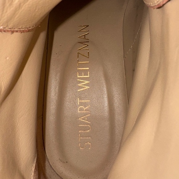 Stuart Weitzman Mila Lift Croc-Embossed Leather Bootie, Size 10.5 - Picture 8 of 9